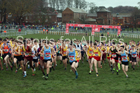 Intermediate boys 2019 New Balance English Schools Cross Country Champs, Temple Newsam, Leeds. Photo:  David T. Hewitson/Sports for All Pics